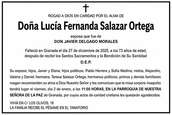 Esquela familiar